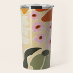 70s tropical fun flower Travel Mug Gallery Image 1