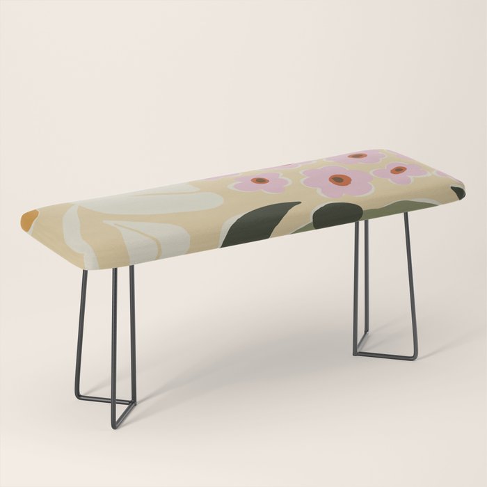 70s tropical fun flower Bench Gallery Image 1