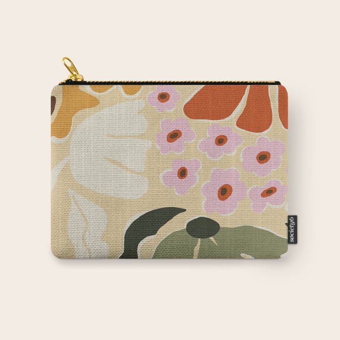 70s tropical fun flower Carry All Pouch Gallery Image 1