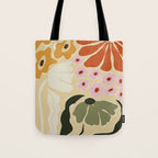 70s tropical fun flower Tote Bag Gallery Image 1