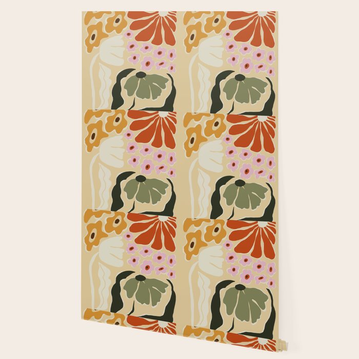 70s tropical fun flower Wallpaper Gallery Image 2