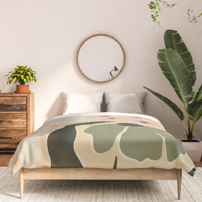 70s tropical fun flower Comforter Gallery Image 3