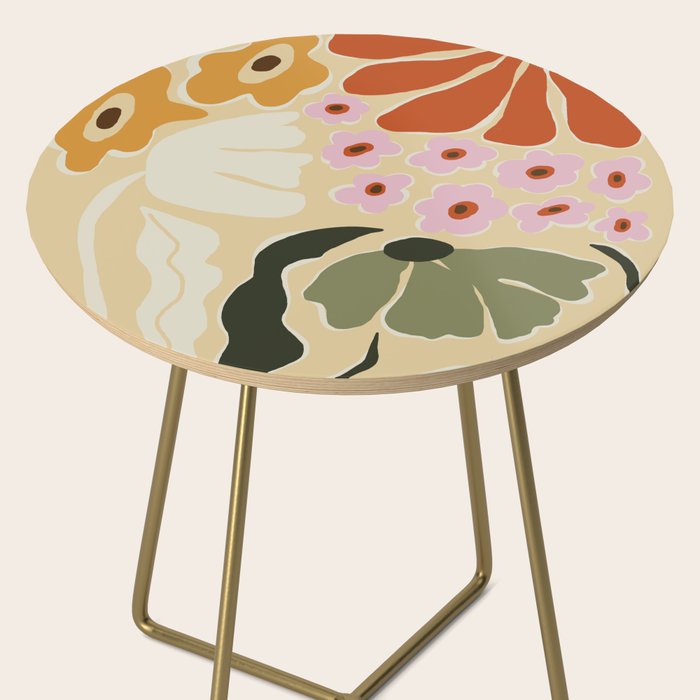 70s tropical fun flower Side Table Gallery Image 2