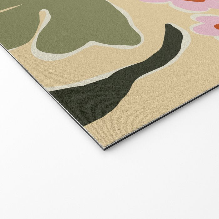 70s tropical fun flower Welcome Mat Gallery Image 2