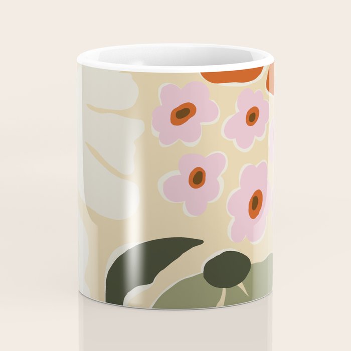 70s tropical fun flower Coffee Mug Gallery Image 4