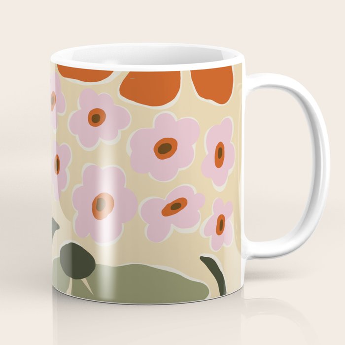 70s tropical fun flower Coffee Mug Gallery Image 1