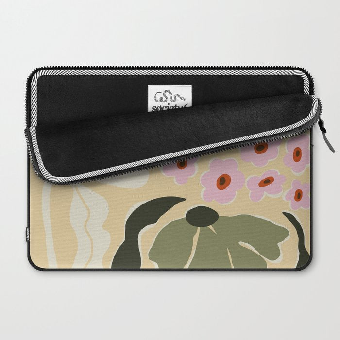 70s tropical fun flower Laptop Sleeve Gallery Image 2