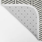 Organic Chevron - Inkwell on cream Bath Mat Gallery Image 2
