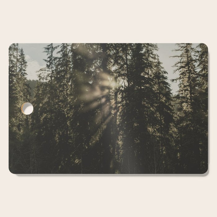Sunset in the Woods - Nature Photography Cutting Board Gallery Image 1
