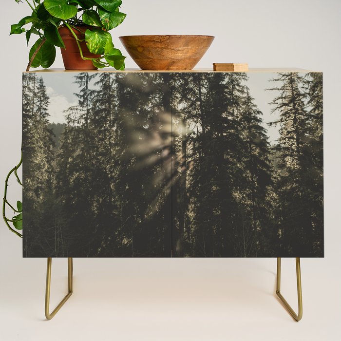 Sunset in the Woods - Nature Photography Credenza Gallery Image 1