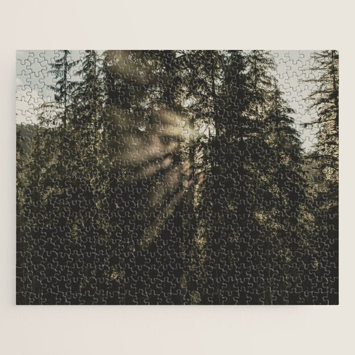 Sunset in the Woods - Nature Photography Jigsaw Puzzle Gallery Image 1