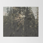 Sunset in the Woods - Nature Photography Throw Blanket Gallery Image 2