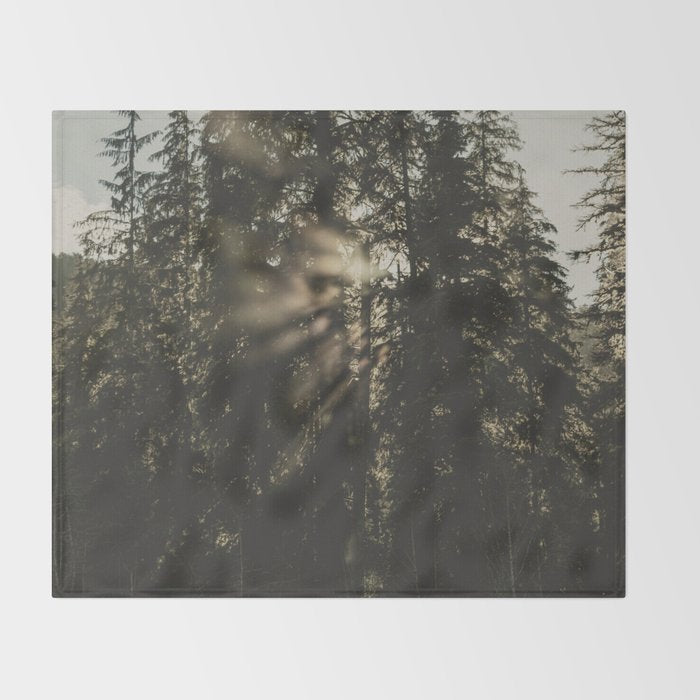 Sunset in the Woods - Nature Photography Throw Blanket Gallery Image 2