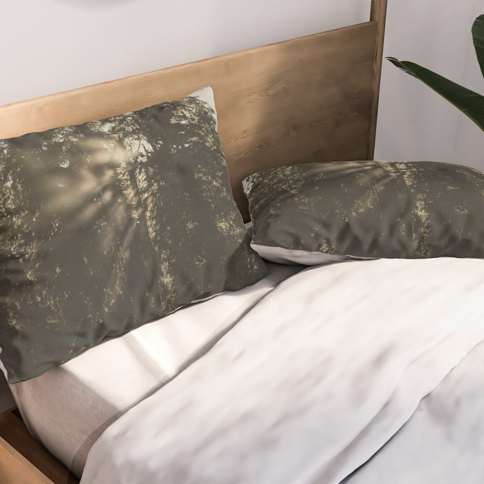 Sunset in the Woods - Nature Photography Pillow Sham Gallery Image 2