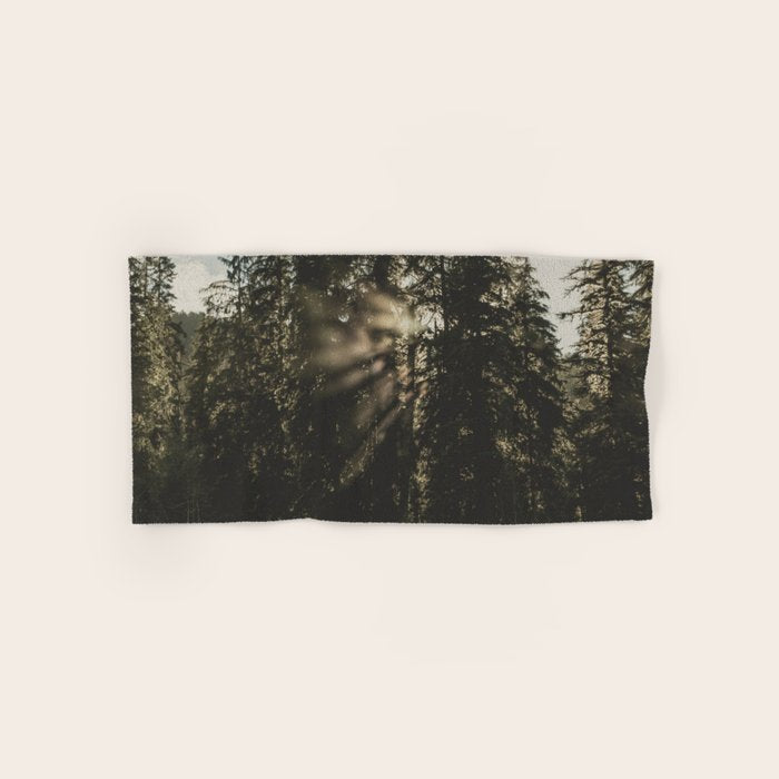 Sunset in the Woods - Nature Photography Bath Towel Gallery Image 1