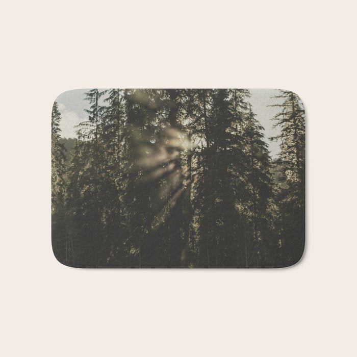 Sunset in the Woods - Nature Photography Bath Mat Gallery Image 1