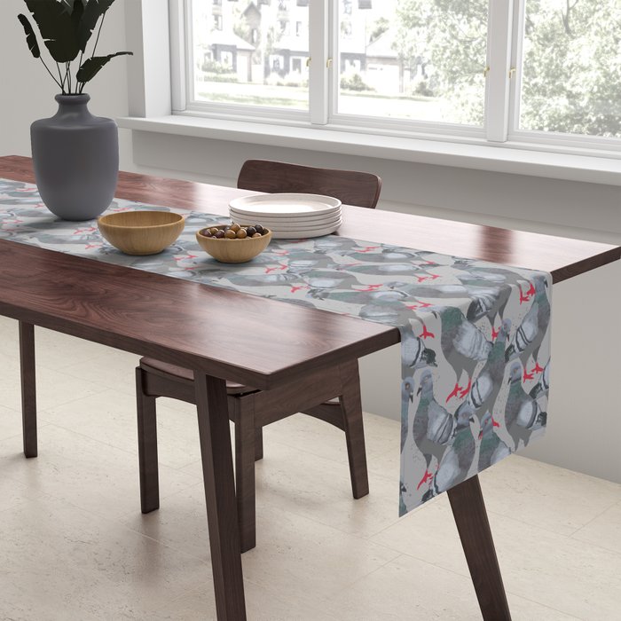 City Pigeons Table Runner Gallery Image 2