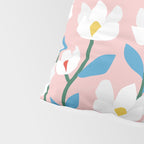 White Spring Florals Pillow Sham Gallery Image 4