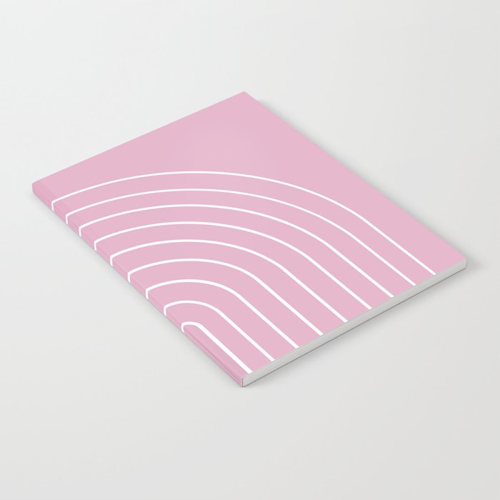 Minimal Arch XXVII Blush Pink Modern Geometric Lines Notebook Gallery Image 2