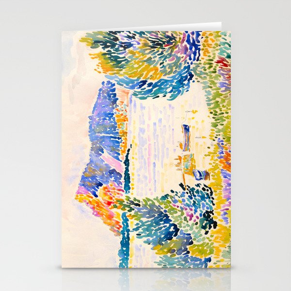 Henri-Edmond Cross Neo-Impressionism Pointillism Cap Nègre 1909 WatercolorPainting Stationery Card Gallery Image 2