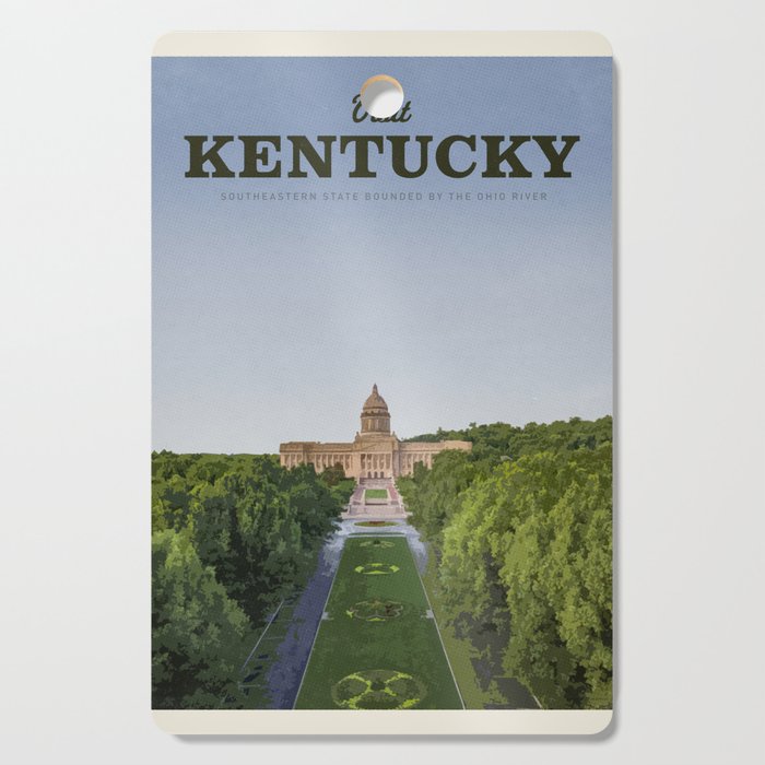 Visit Kentucky Cutting Board Gallery Image 1