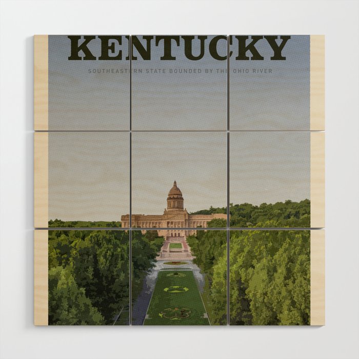 Visit Kentucky Wood Wall Art Gallery Image 1