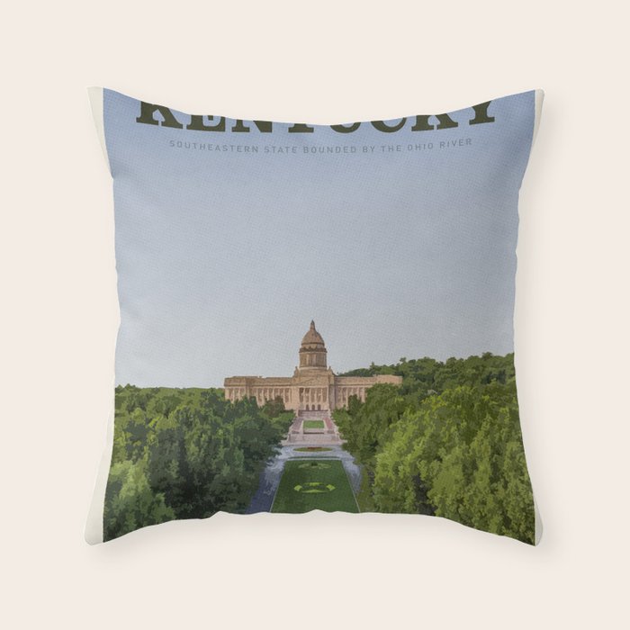 Visit Kentucky Throw Pillow Gallery Image 6