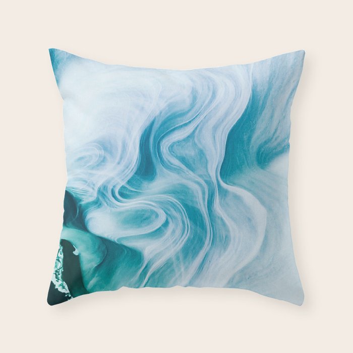 Marble sandstone - oceanic Throw Pillow Gallery Image 6
