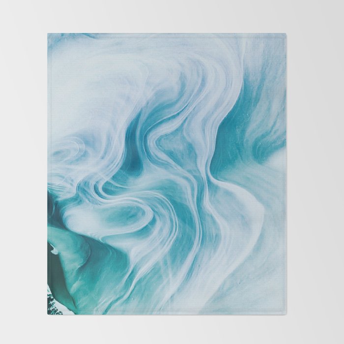 Marble sandstone - oceanic Throw Blanket Gallery Image 2