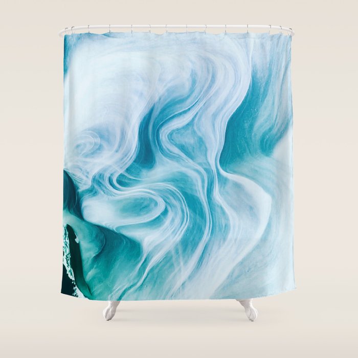 Marble sandstone - oceanic Shower Curtain Gallery Image 1