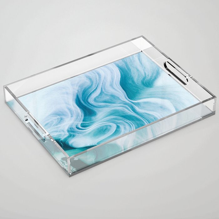 Marble sandstone - oceanic Acrylic Tray Gallery Image 1