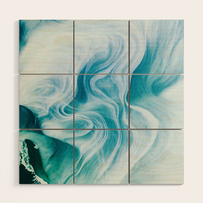 Marble sandstone - oceanic Wood Wall Art Gallery Image 1