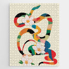 Abstract Snakes in the Flowers 1 Jigsaw Puzzle Gallery Image 1