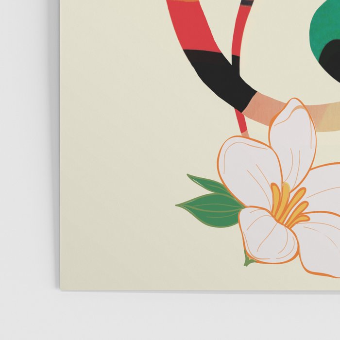 Abstract Snakes in the Flowers 1 Poster Gallery Image 3