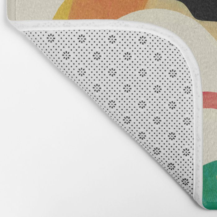 Abstract Snakes in the Flowers 1 Bath Mat Gallery Image 2