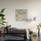 dogs aplenty classic blue pearl Wood Wall Art Gallery Image 2