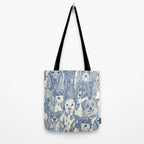 dogs aplenty classic blue pearl Tote Bag Gallery Image 2