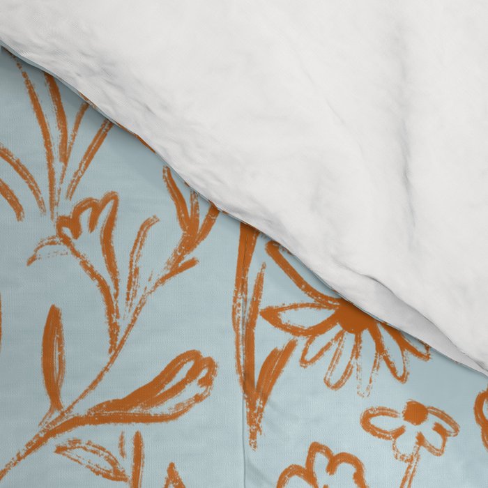 Wild Garden Drawing (Mix) Comforter Gallery Image 4