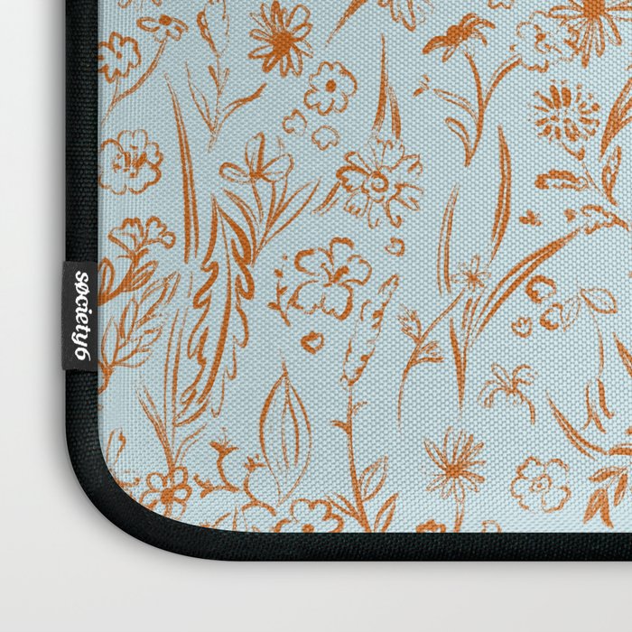 Wild Garden Drawing (Mix) Laptop Sleeve Gallery Image 3