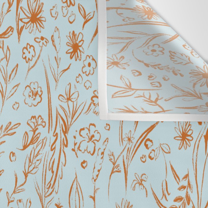 Wild Garden Drawing (Mix) Wall Tapestry Gallery Image 3