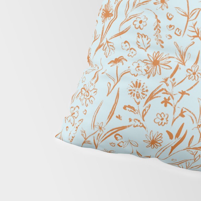 Wild Garden Drawing (Mix) Pillow Sham Gallery Image 4