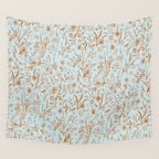 Wild Garden Drawing (Mix) Wall Tapestry Gallery Image 4