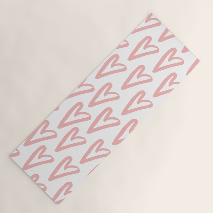 Heart Doodle Big 3 Yoga Mat Gallery Image 1