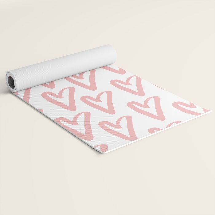 Heart Doodle Big 3 Yoga Mat Gallery Image 2