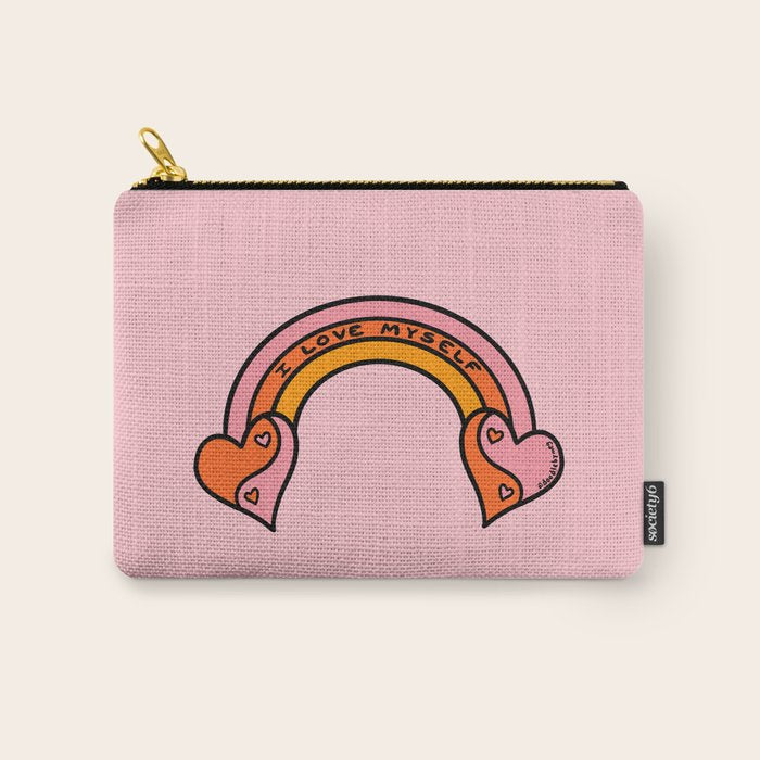 I Love Myself Carry All Pouch Gallery Image 1
