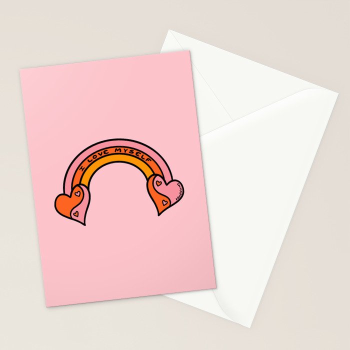I Love Myself Stationery Card Gallery Image 2