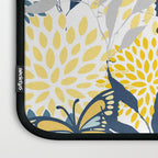 Floral and Butterflies Print, Blue and Yellow Laptop Sleeve Gallery Image 3