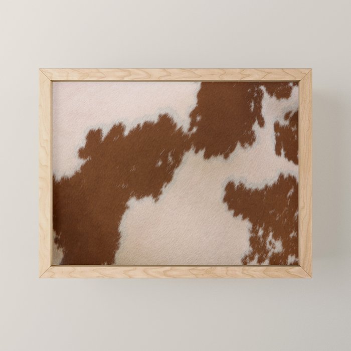 Spotted Light Brown Cowhide Mini Art Print Gallery Image 1