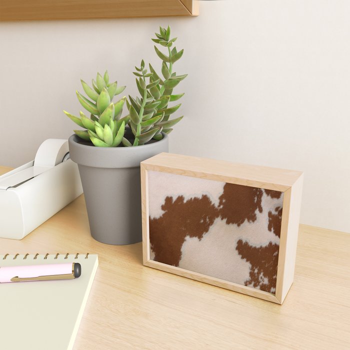 Spotted Light Brown Cowhide Mini Art Print Gallery Image 2