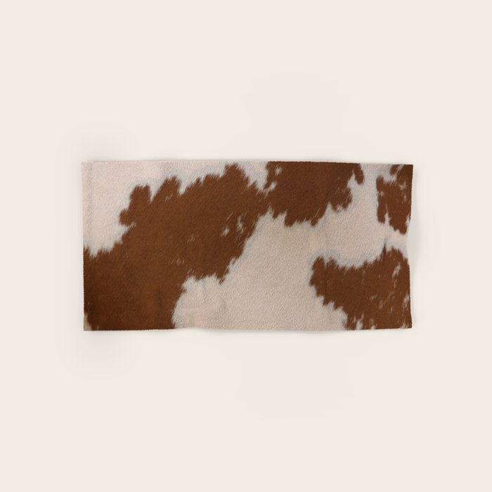 Spotted Light Brown Cowhide Bath Towel Gallery Image 1